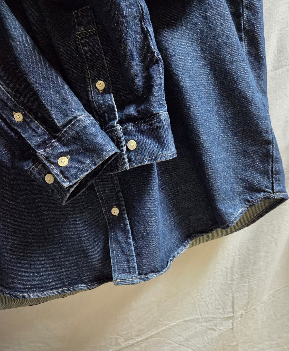 ZARA 자라 오리진스 인디고 데님 셔츠 XL 상품이미지3