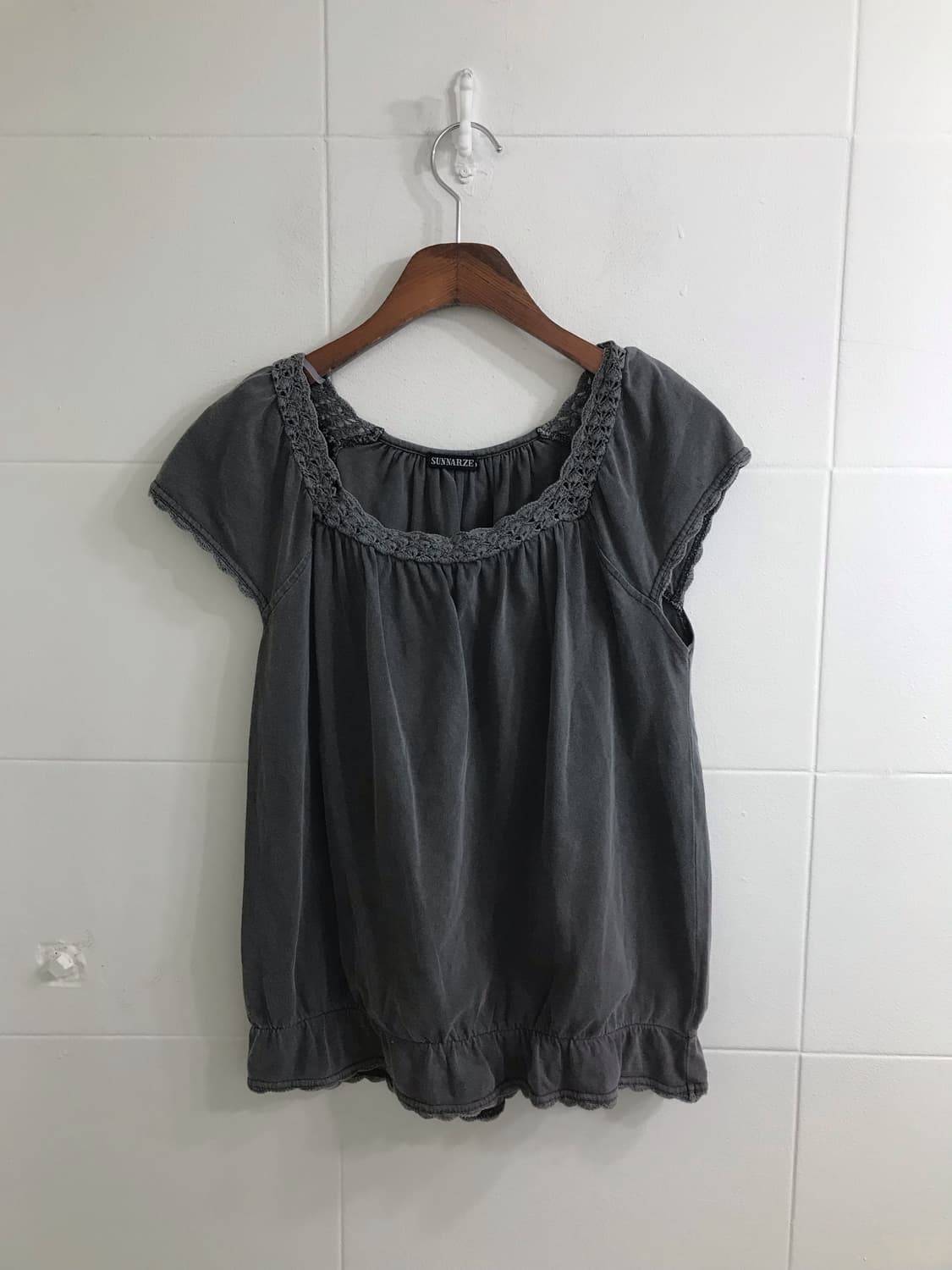 민트 자켓 하구미 모리 케이프 레이스 코디세트 상품이미지7