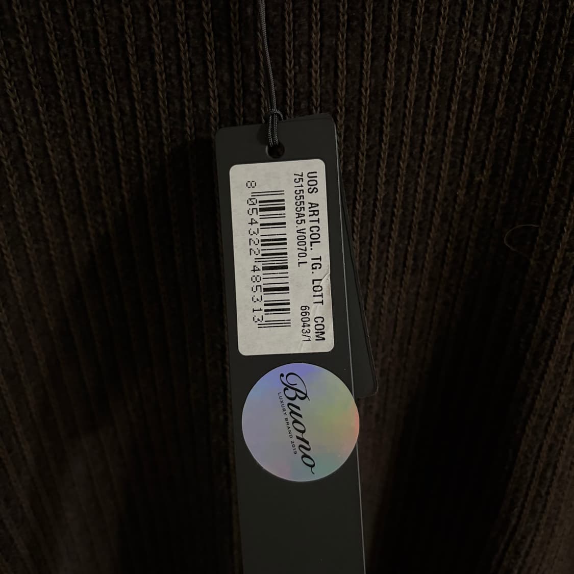 새상품(L)스톤아일랜드 와펜 로고 울 스웨터 니트 브라운 상품이미지4