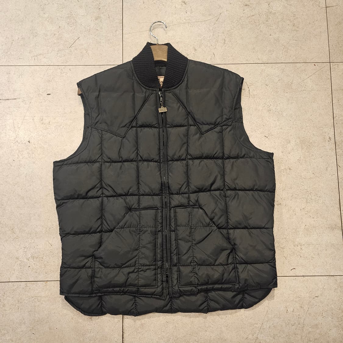 Wallo 빈티지 조끼패딩 베스트 웨스턴 상품이미지1