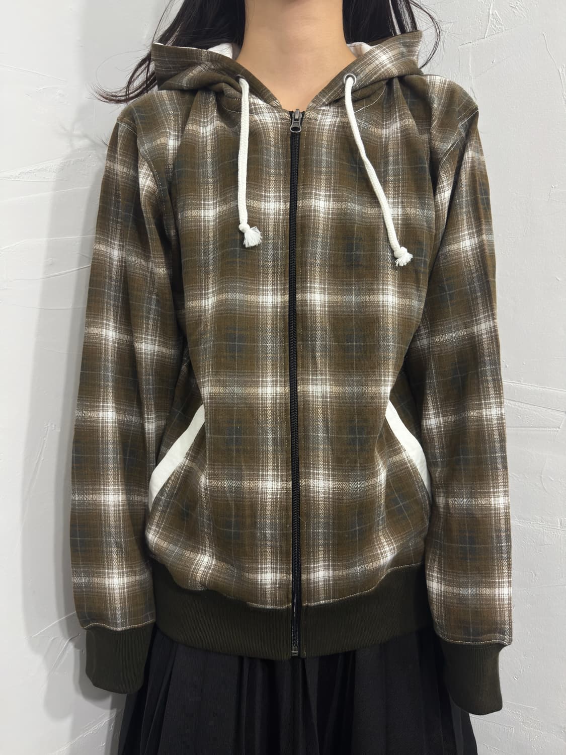 check hood zipup 상품이미지1