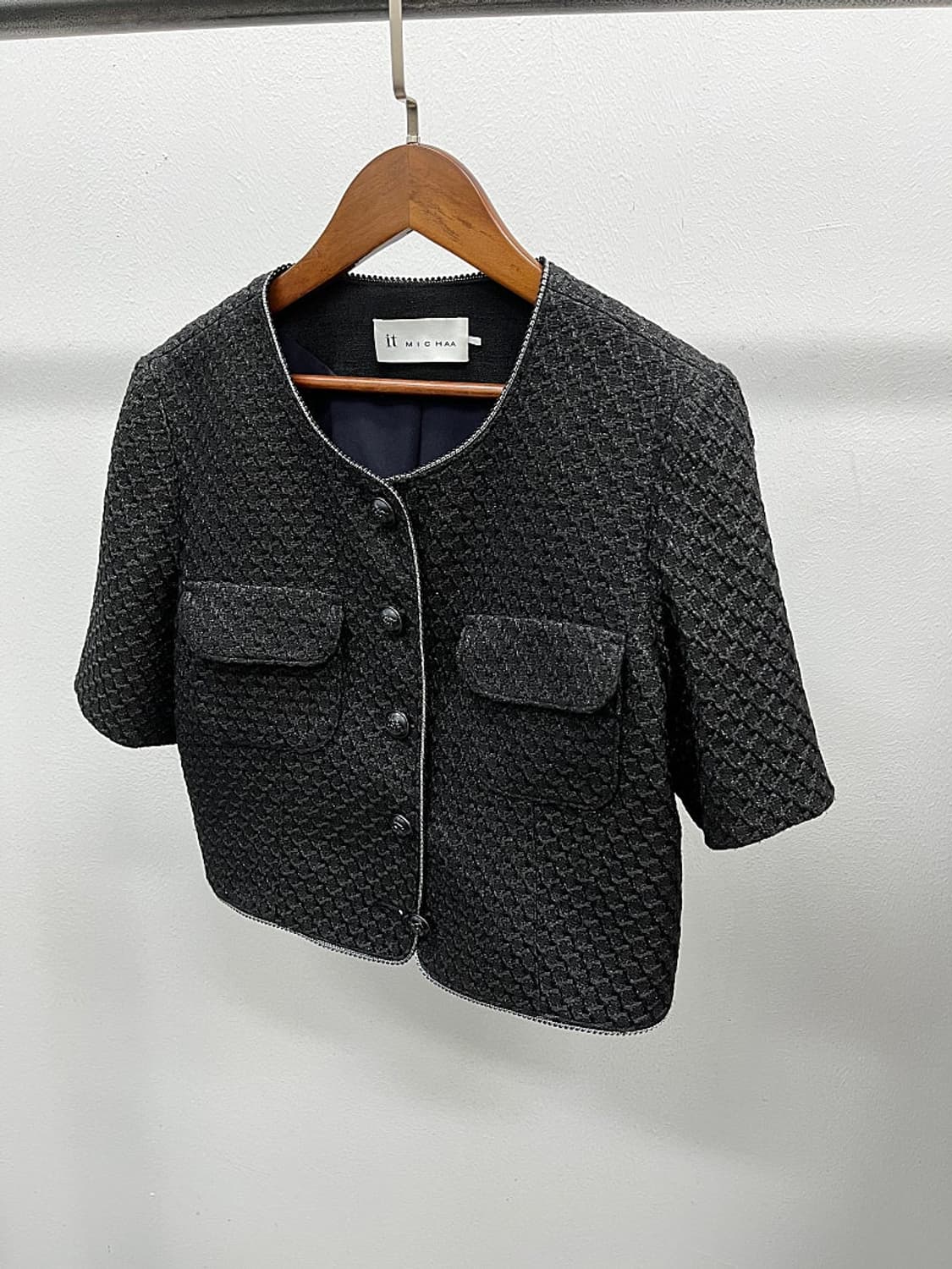 여) 미샤 숏 트위드자켓  상품이미지1