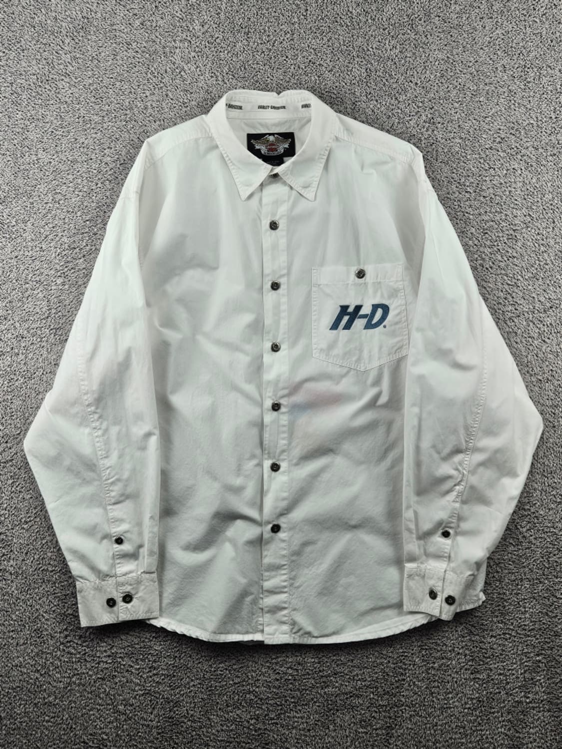 할리데이비슨 스펠아웃 포켓 화이트 셔츠 ( XL ) / 11495 상품이미지2
