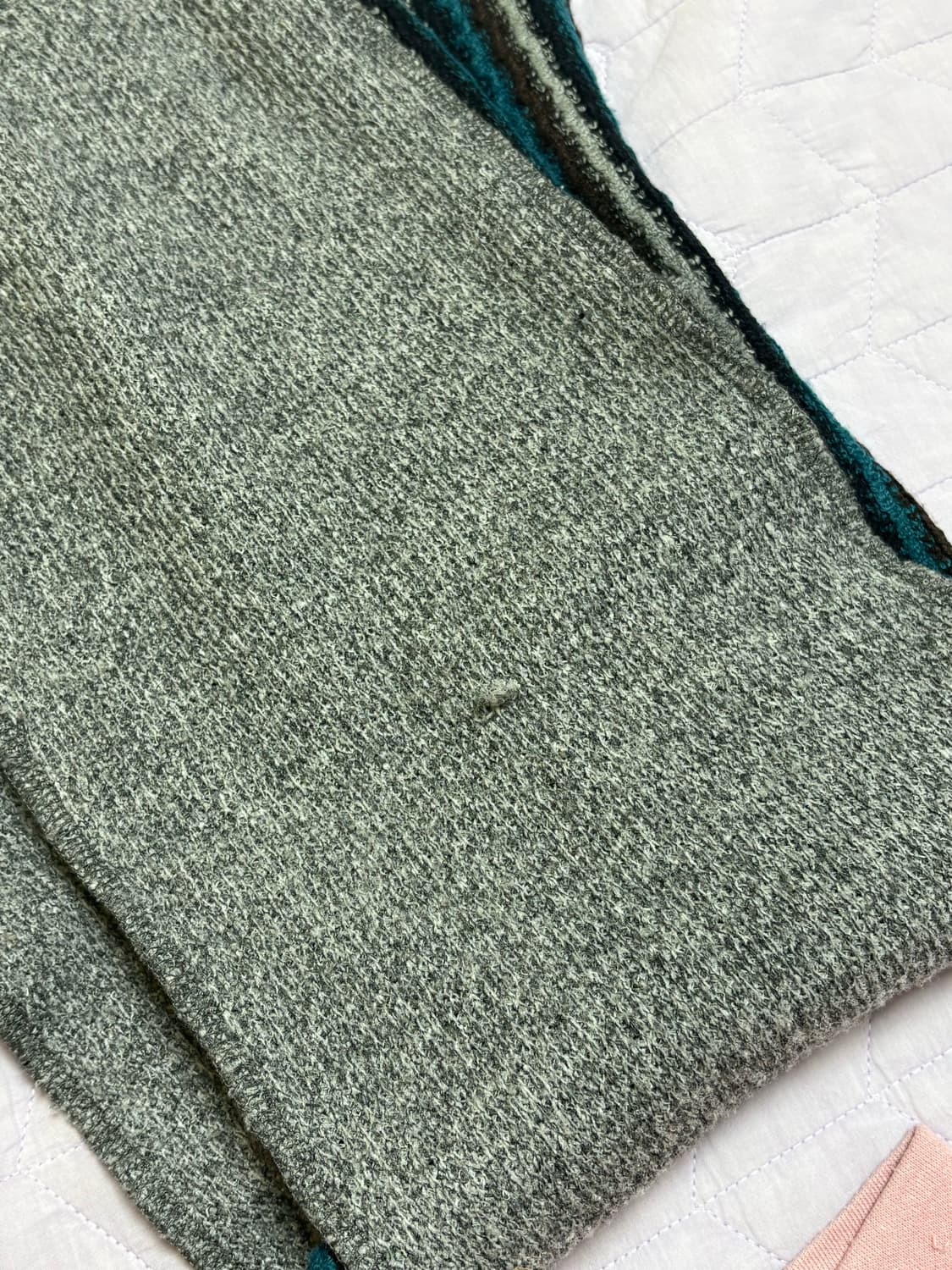 코이세이오 스트라이프 머플러 회색 목도리 상품이미지3