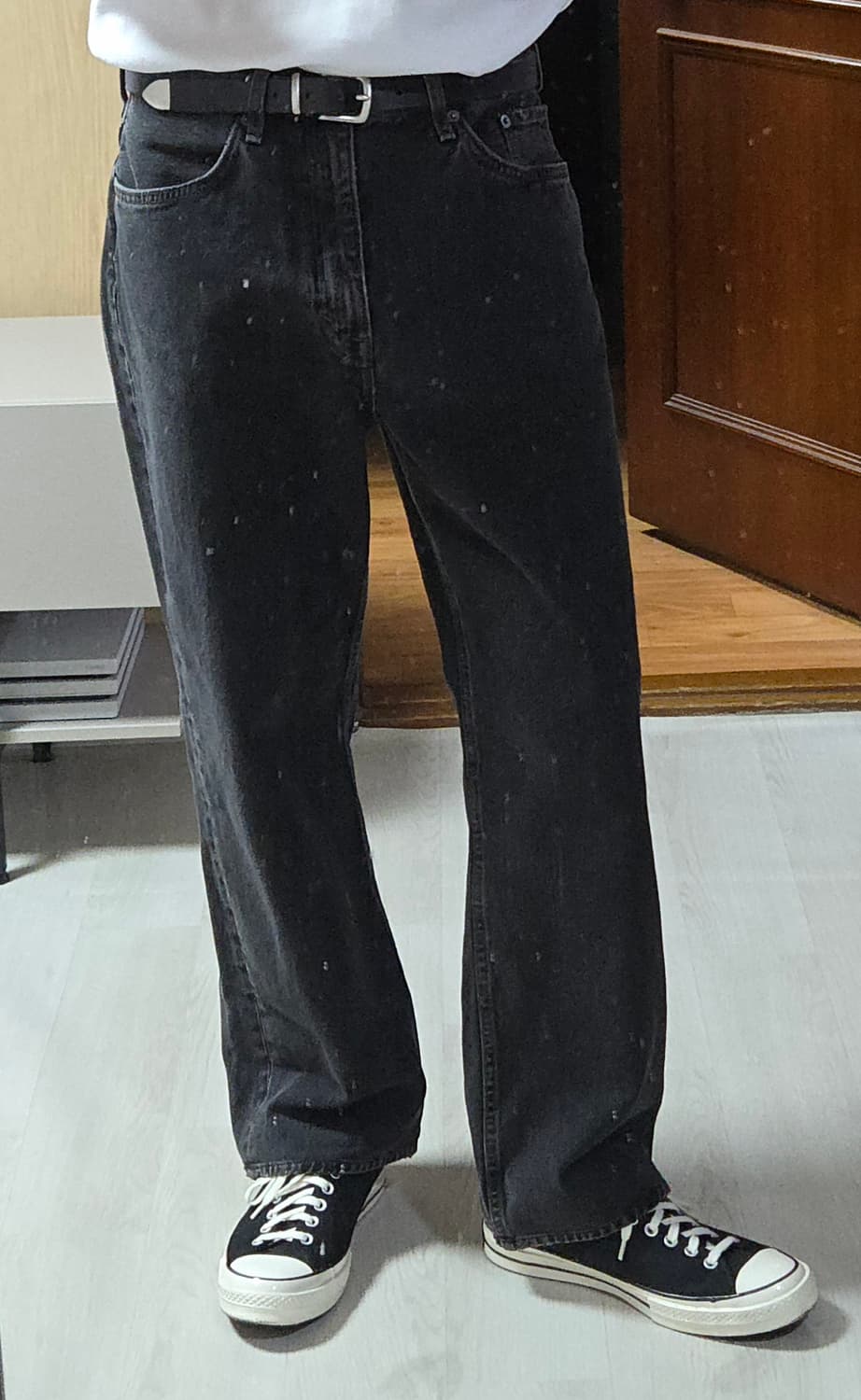 (착샷) 코스 COS 릴렉스 스트레이트 데님 흑청 상품이미지9