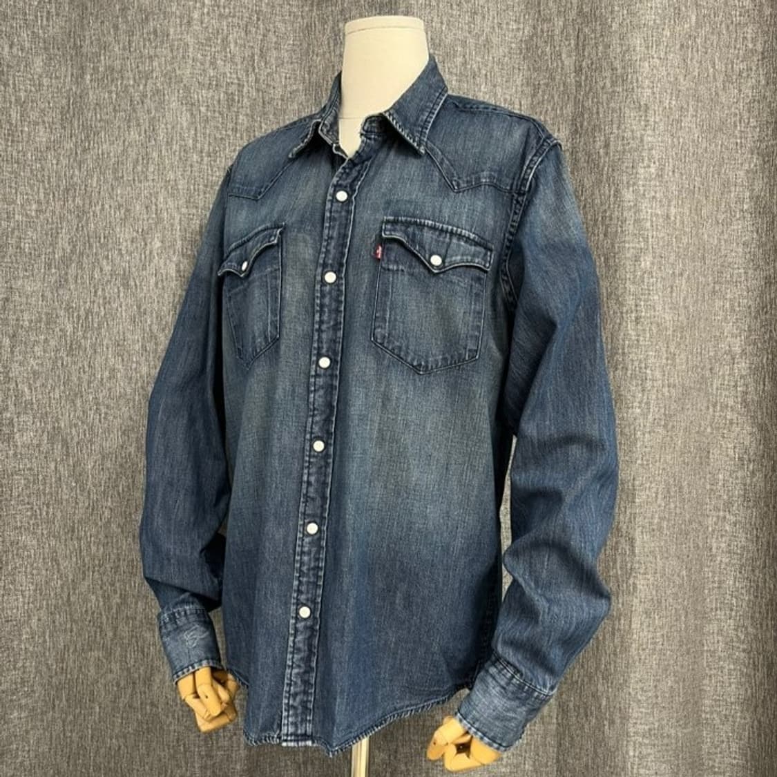 리바이스 웨스턴 스냅 데님 셔츠/#3572 상품이미지2
