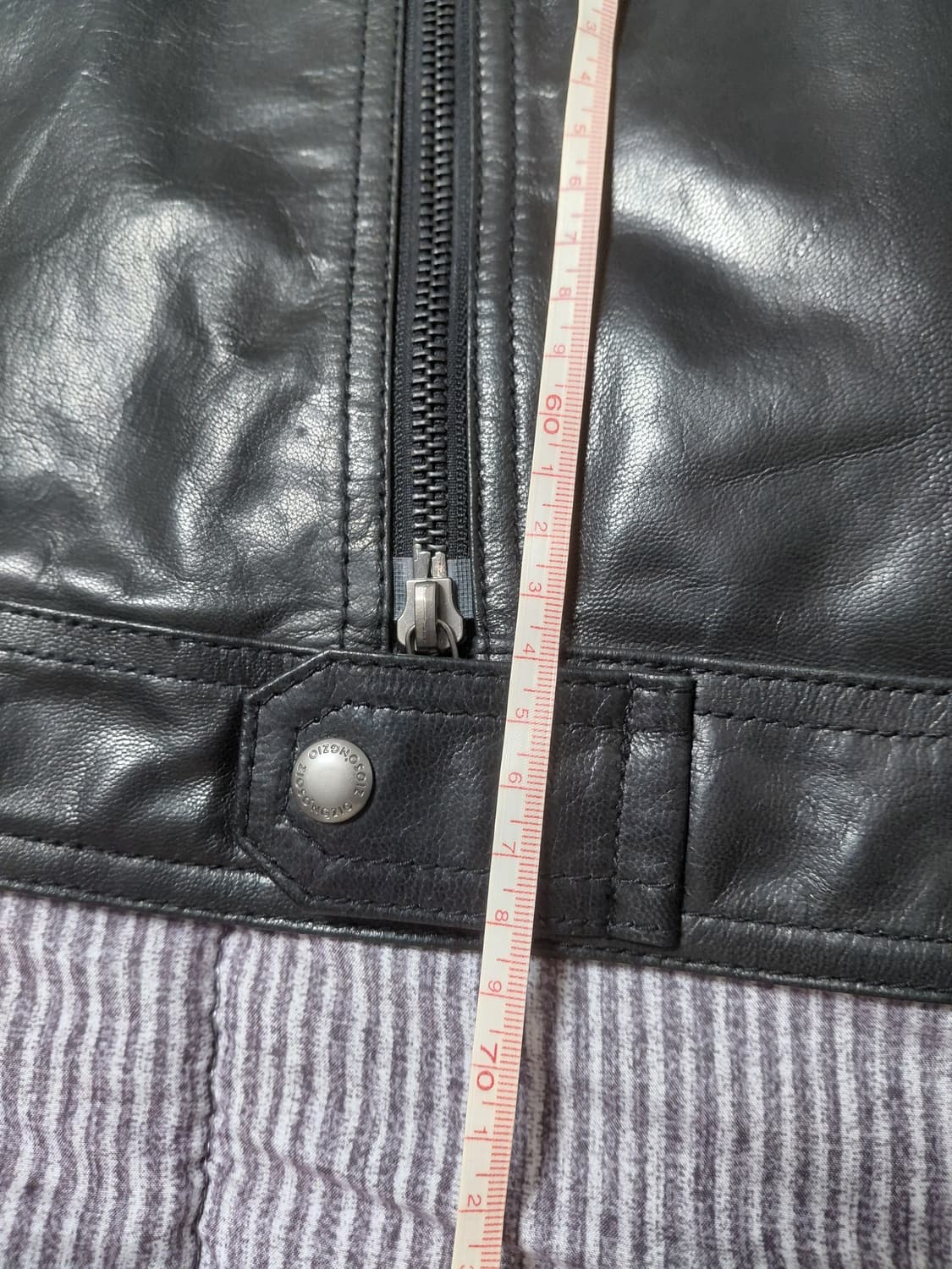 지오송지오 가죽 라이더 자켓 L 양가죽 상품이미지4