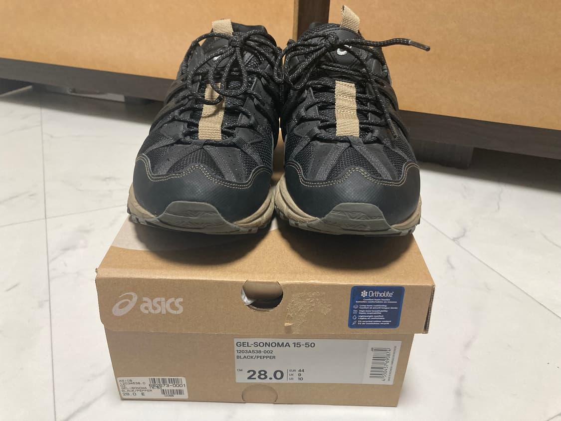 (거의 새것)아식스 젤 소노마 일본판 블랙페퍼 275-280 상품이미지4