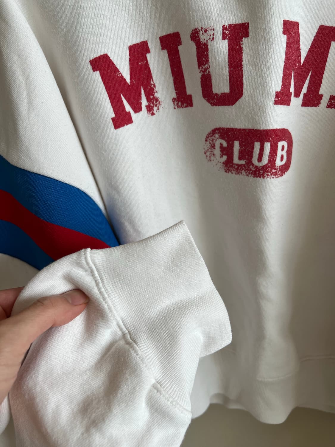 (정품) 미우미우 로고 프린트 빈티지 맨투맨 S(55사이즈정도) 상품이미지10