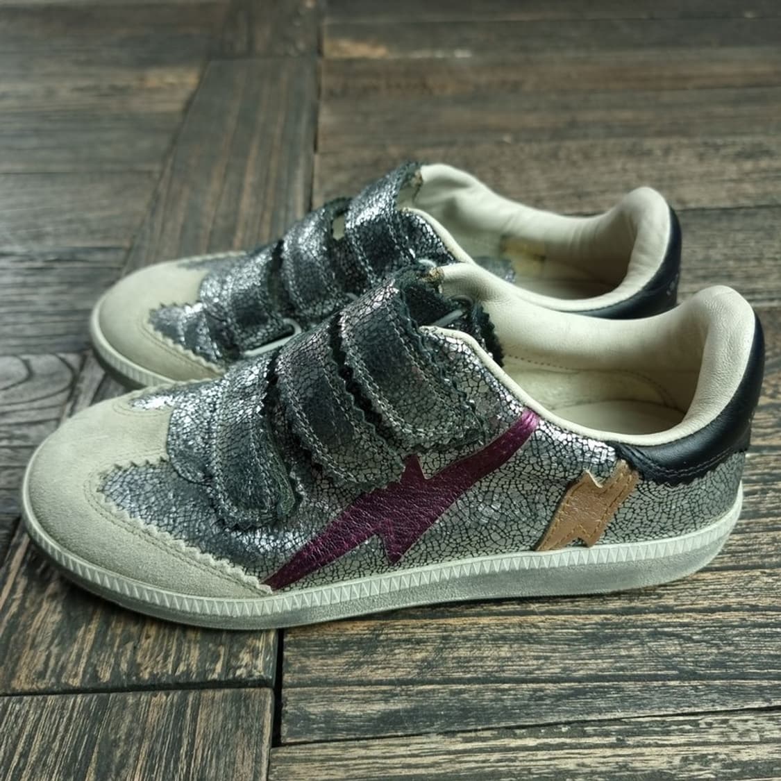 [이자벨마랑] 벨크로 실버 스니커즈 P01583 상품이미지4