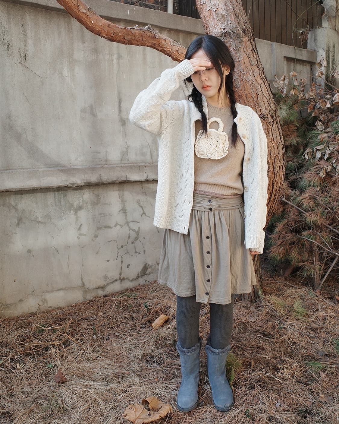 Shirring button skirt 상품이미지2