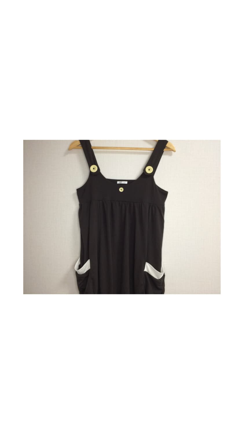 빈티지 다크 브라운 레이어드 나시 원피스 튜닉 상품이미지3