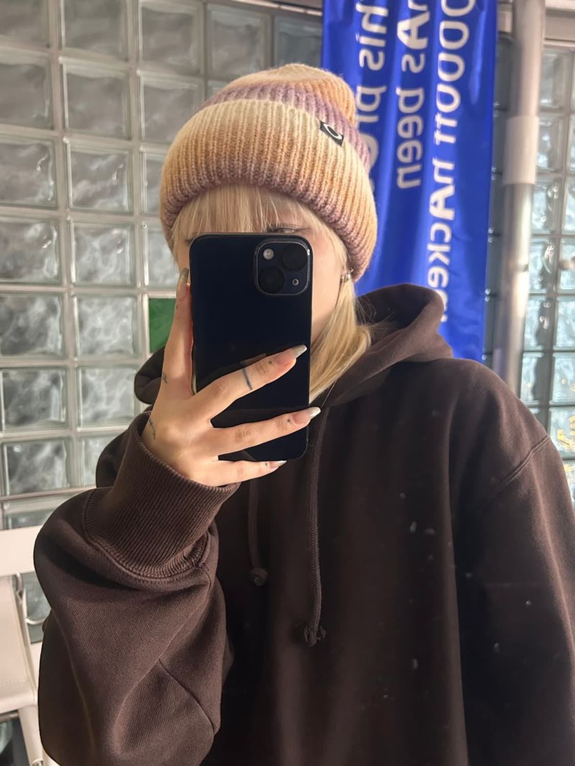 ELIPSE GRADIENT BEANI 타원형 비니 FOS901657 상품이미지1