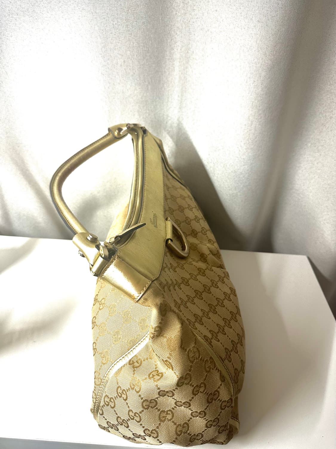 Gucci GG D ring bag Gold/Khaki 상품이미지4