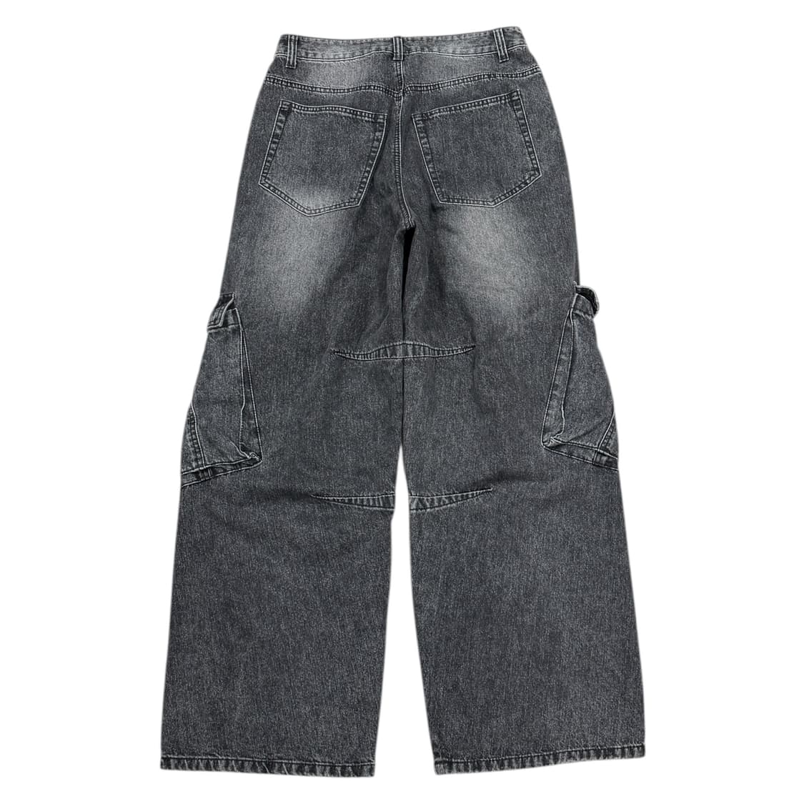 인사일런스 오브젝트 카고 포켓 데님팬츠 바지 블랙 S 상품이미지3