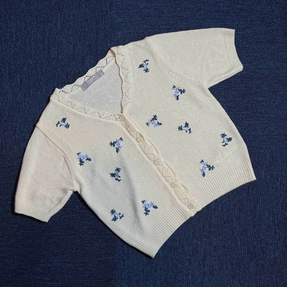 에잇세컨즈 반팔 니트 가디건 상품이미지1