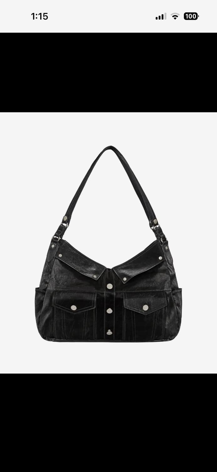 일리고 트러커 토트 백 블랙 상품이미지1