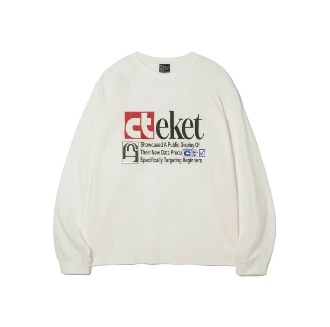 테켓 롱슬리브 Plan L/S Tee White 상품이미지1