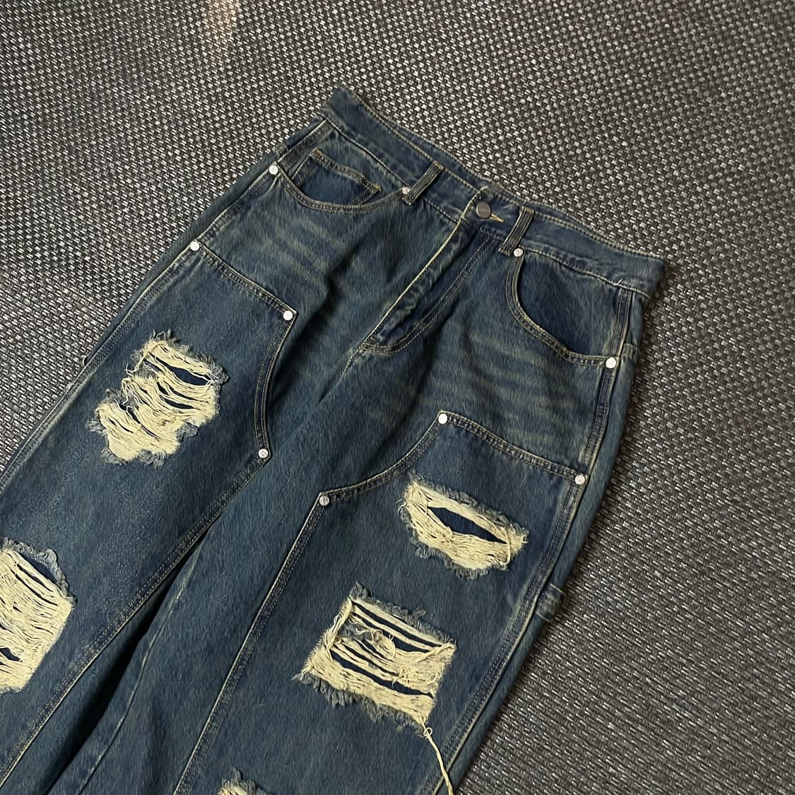 (32) 낫포너드 데미지 데님 팬츠 L 상품이미지3