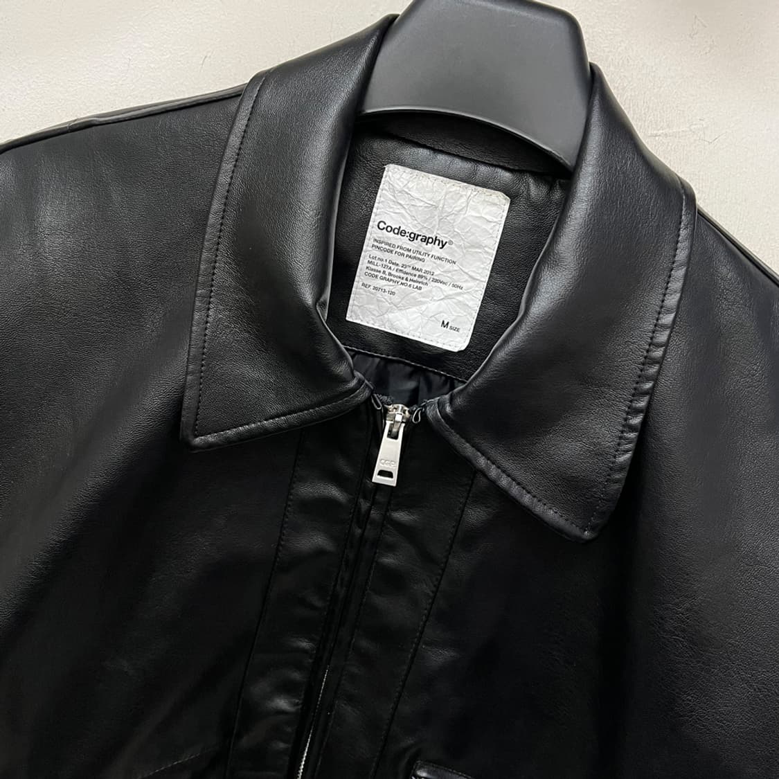 CGP 코드그라피 유틸리티 투웨이 레더 자켓 M 상품이미지3