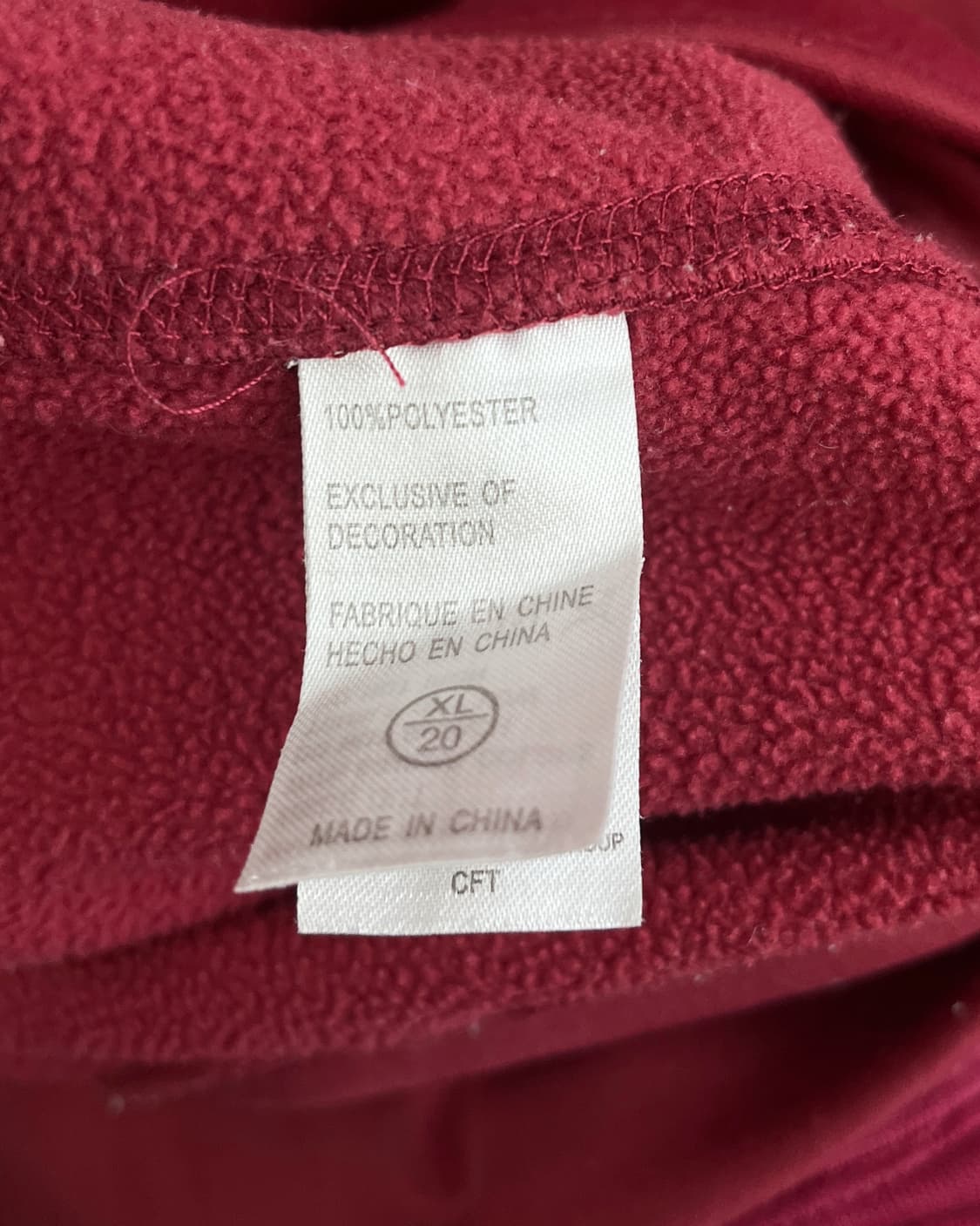 나이키 00s 컬리지 로고 버건디 후드티 상품이미지7