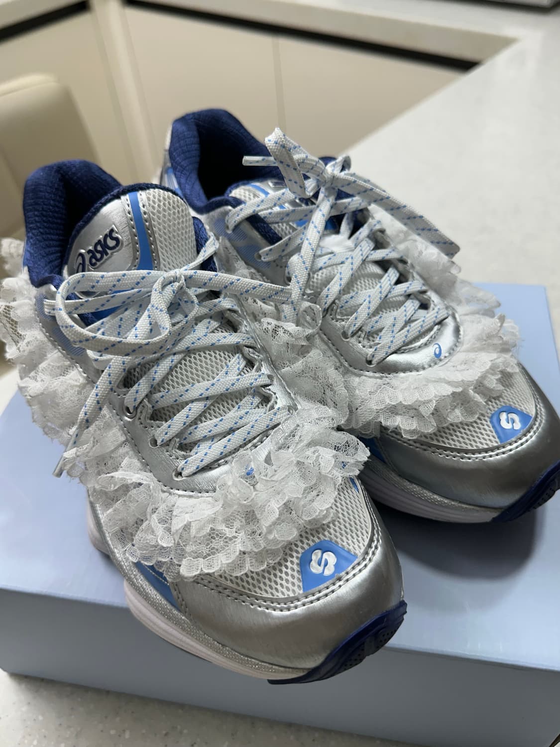 아식스 슈슈통 젤 키네틱 플루언트 화이트 다이브 230 상품이미지9