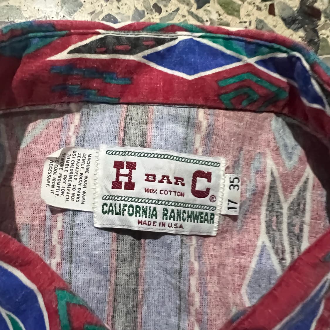90’s H Bar C 나바호 웨스턴 셔츠 상품이미지7