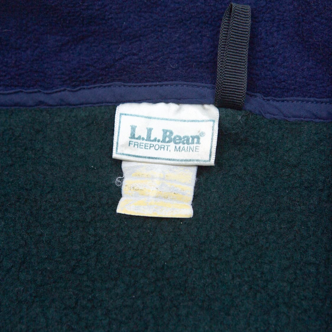 80s 엘엘빈 하프집 딥파일 플리스 자켓 딥그린 상품이미지3