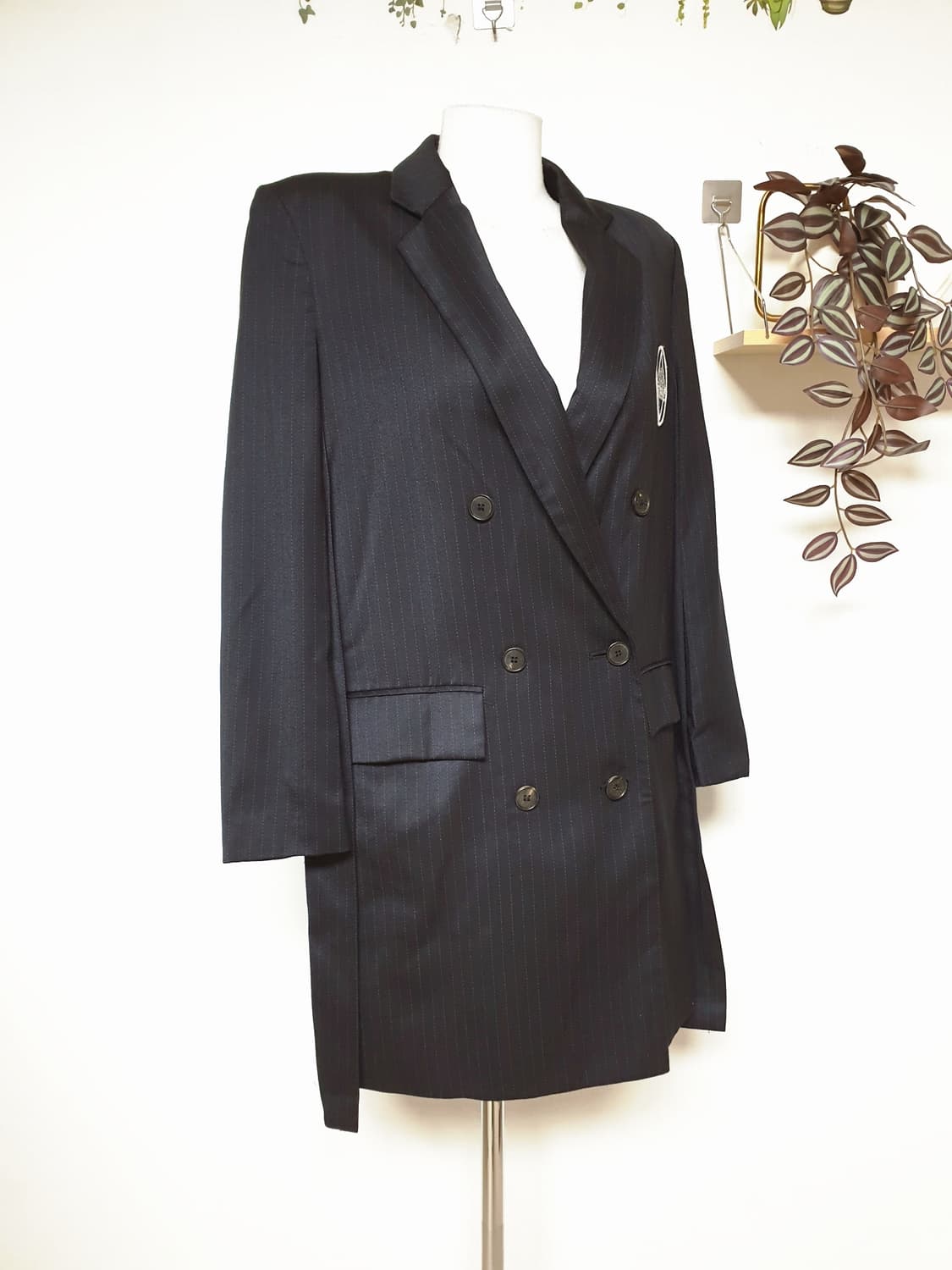 톰보이 오버핏 울자켓 44 55 블레이저 그레이 상품이미지3