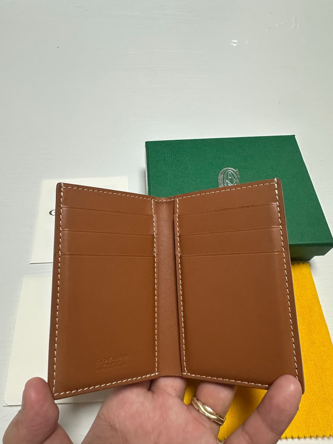 고야드 생피에르 카드지갑 블랙 탄 상품이미지3