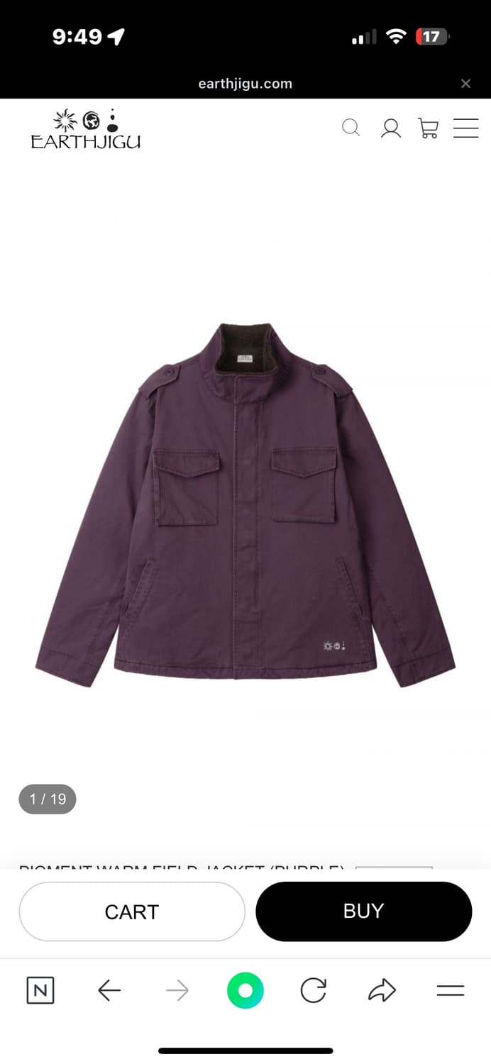 어스지구 퍼플 필드자켓 구해요ㅠㅠㅠ 상품이미지1