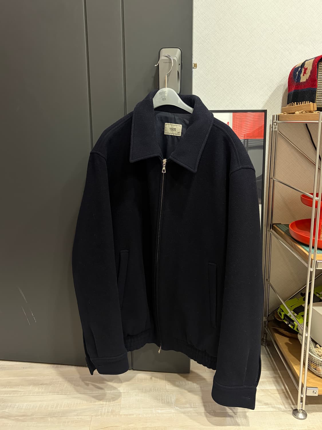 어나더오피스 21FW 볼륨 블루종 3 다크네이비 상품이미지1