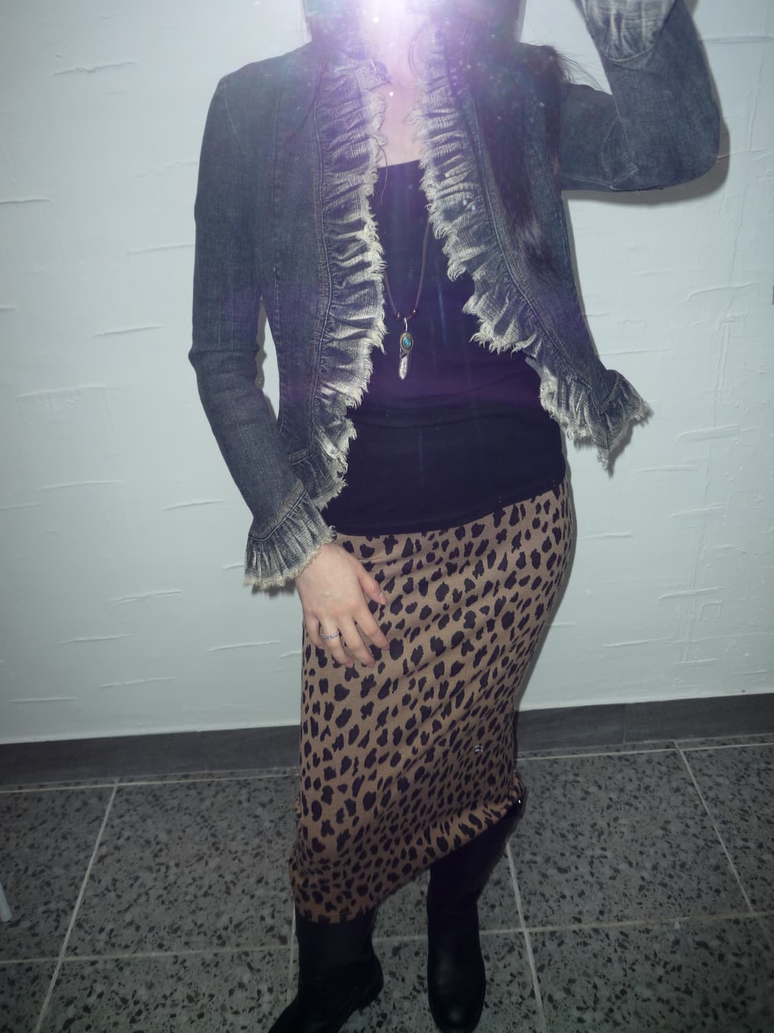 open black denim jacket 상품이미지3
