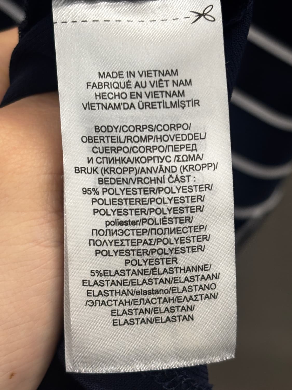 랄프로렌 네이비 스트라이프 반팔 롱 원피스 상품이미지5