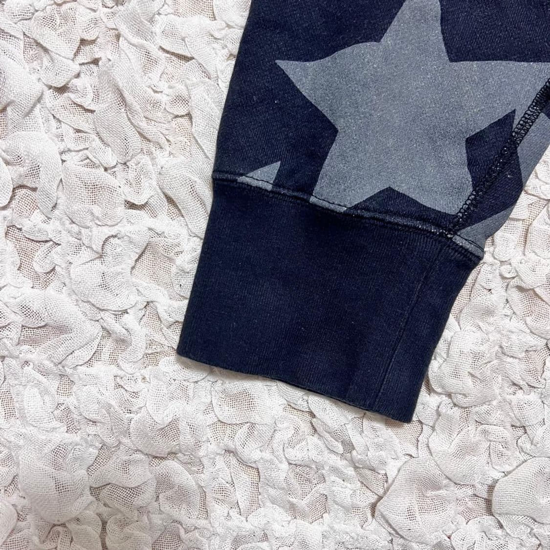 베이프 베이프 스타 패턴 루즈 핏 풀오버 후드 상품이미지6