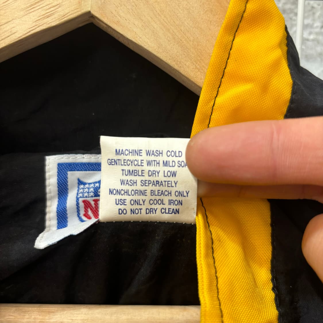 NFL X 스타터 90s 올드스쿨 피츠버그 스틸러스 바람막이 XL 상품이미지8