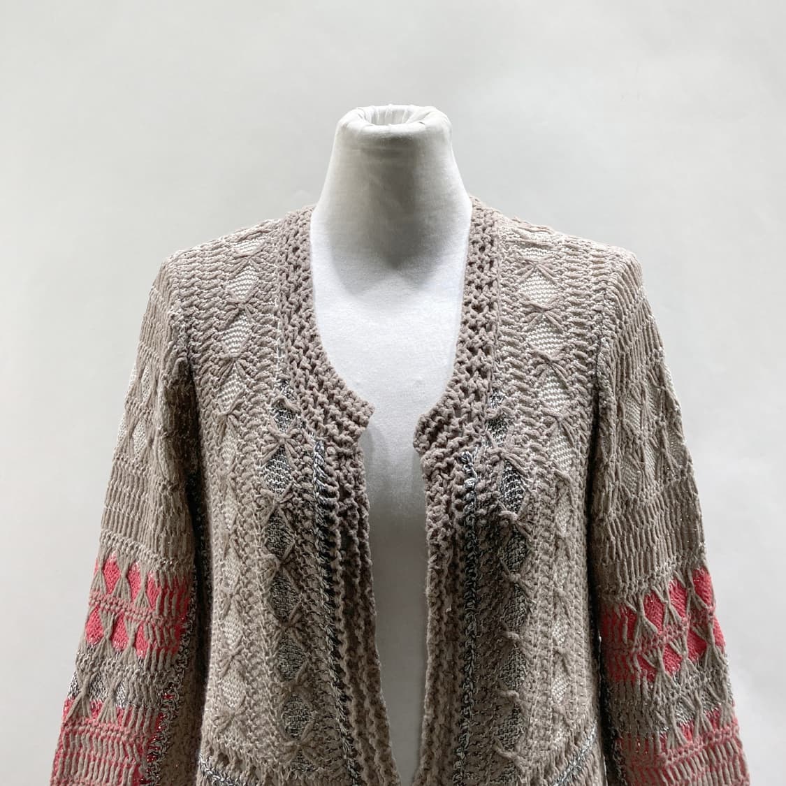 NIC+ZOE 여성 유니크 뜨개 가디건 M 상품이미지2