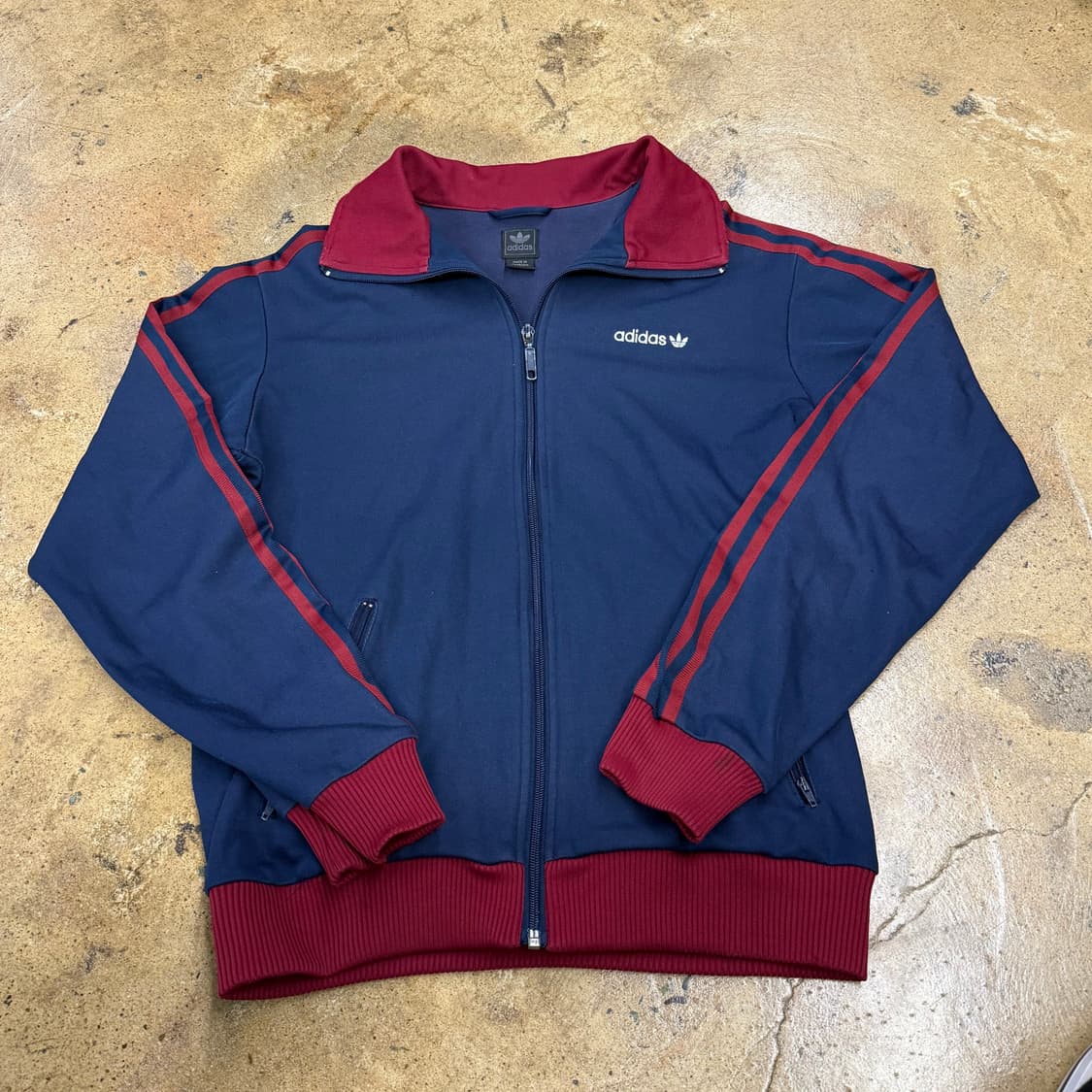 아디다스 네이비 버건디 베켄바우어 져지 트랙탑 90 상품이미지2