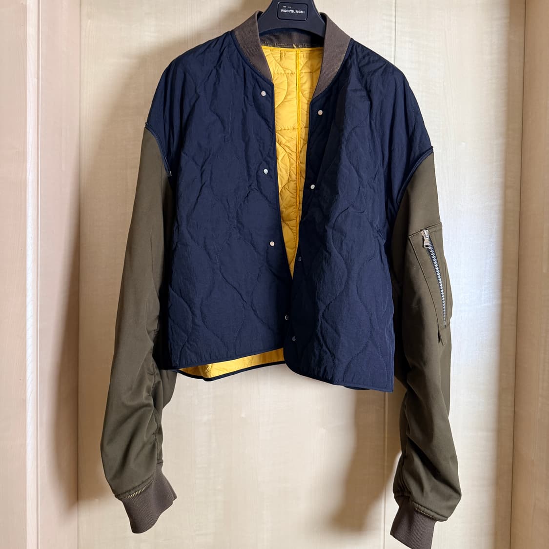 솔리드옴므 22fw 3in1 멀티포켓 패딩 블루종 48 상품이미지5