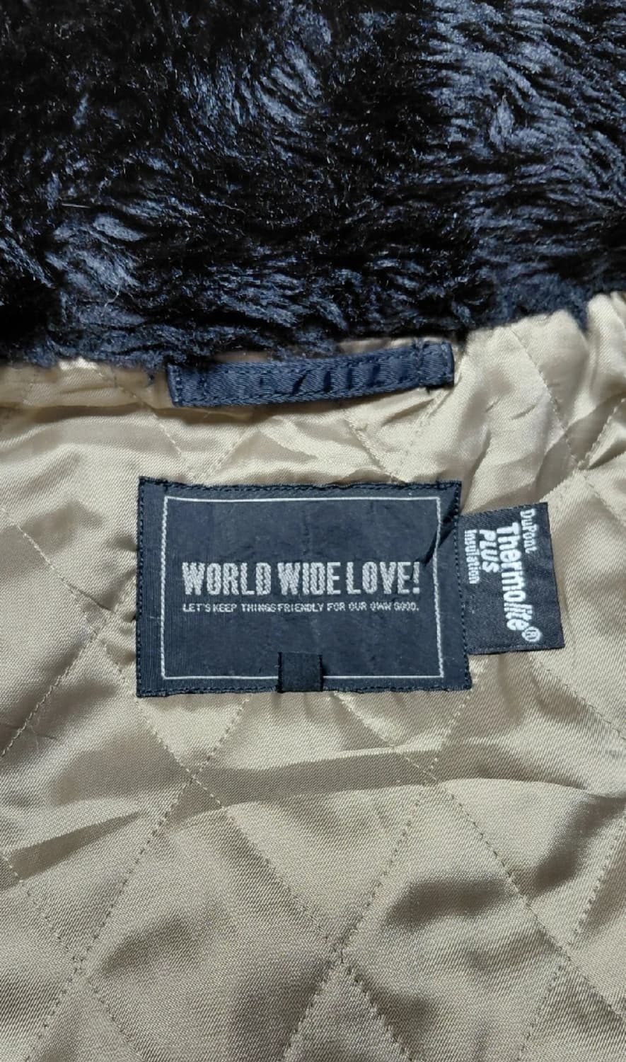 일본 WORLD WIDE LOVE! N3B 야상 패딩 자켓 M 상품이미지5