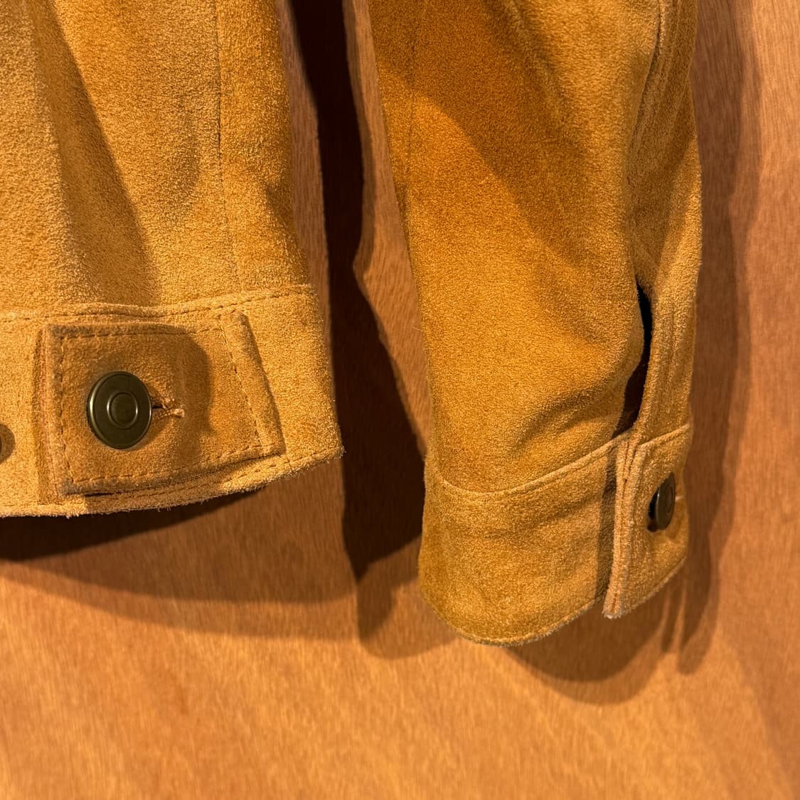 도프제이슨 카우레더 스웨이드 트러커 자켓 M 상품이미지5