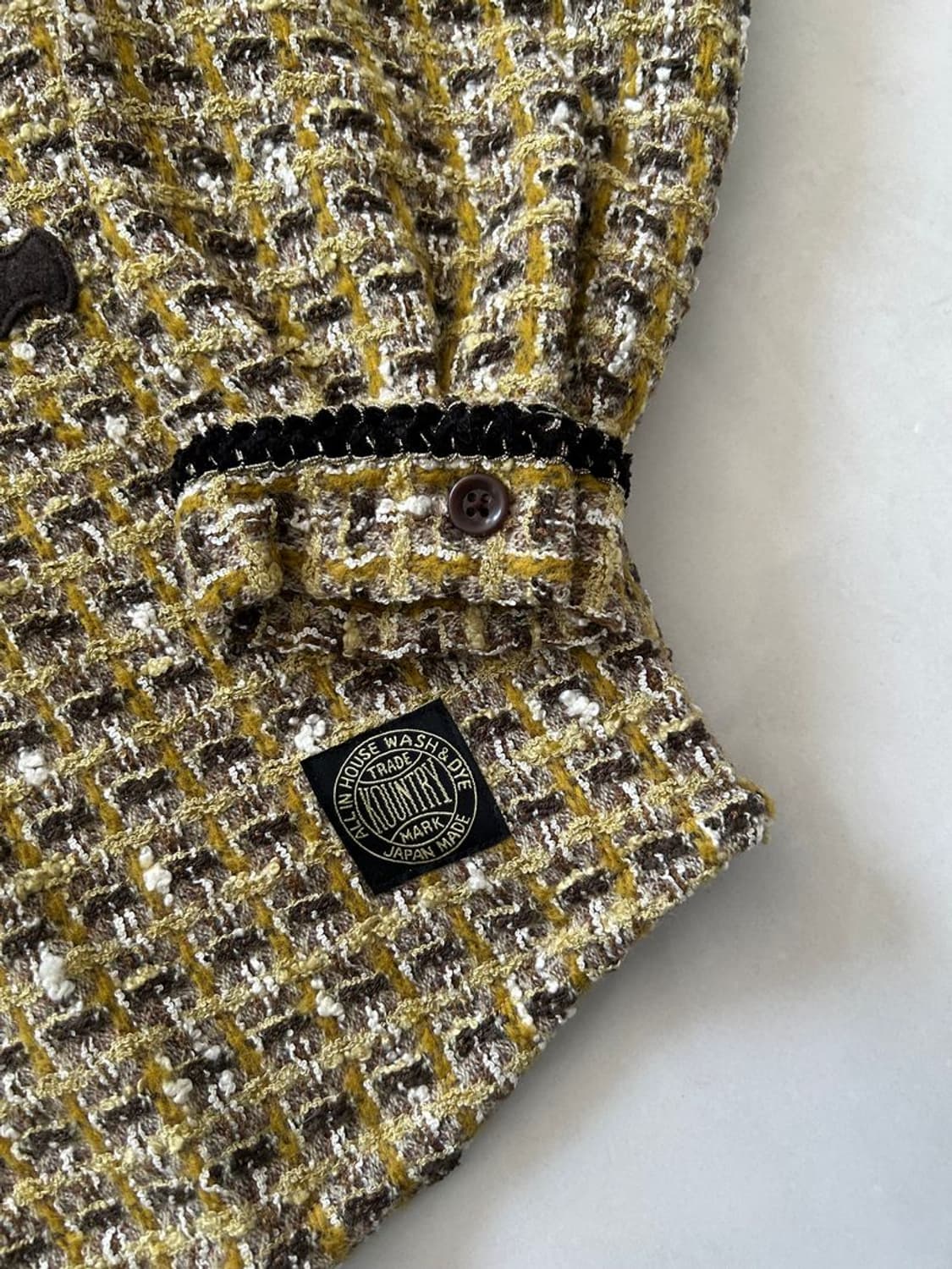 TWEED BASEBALL SHIRT 트위드 야구 셔츠 상품이미지4
