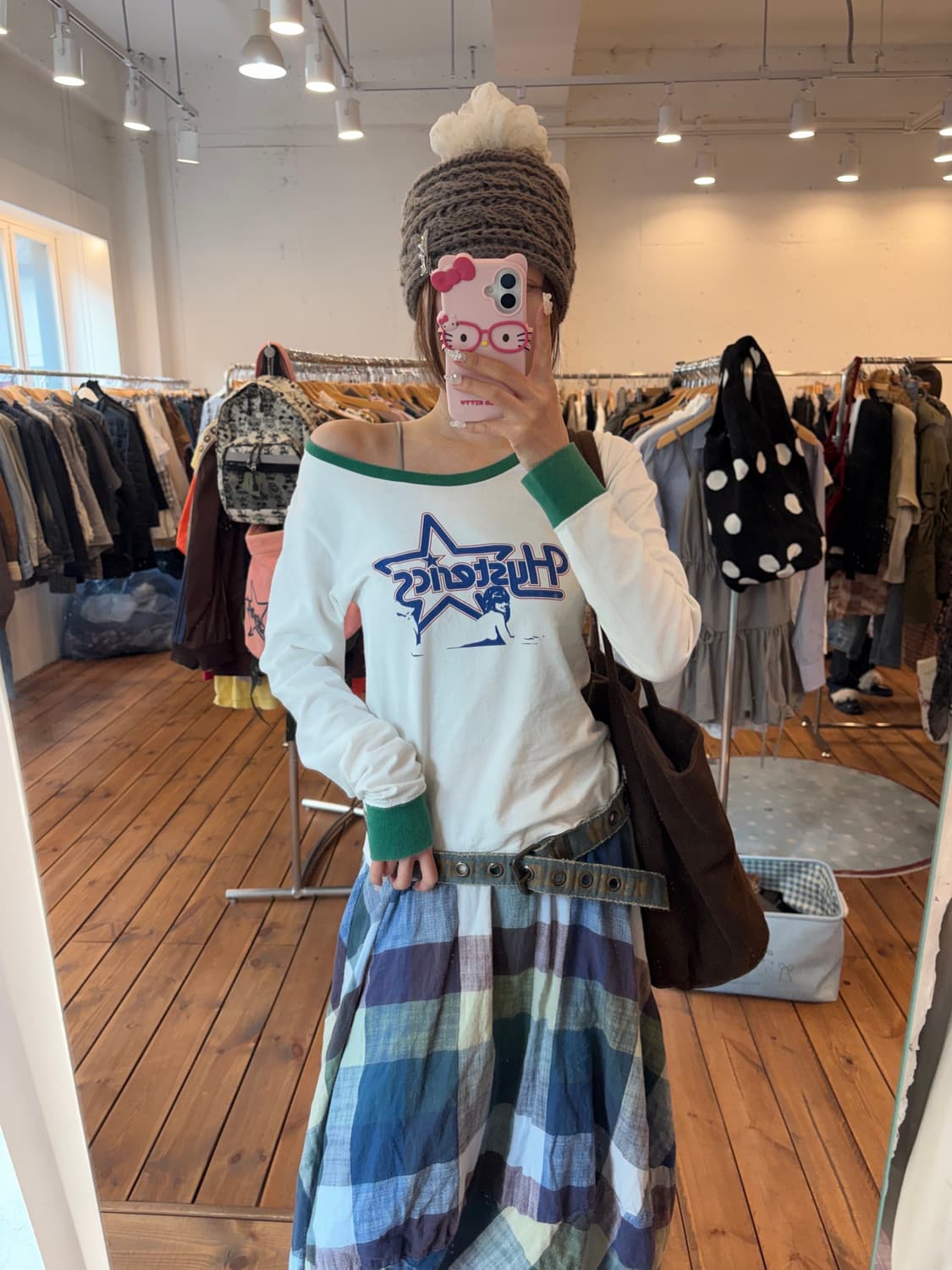 히스테릭글래머 그린 포인트 롱슬리브 상품이미지3