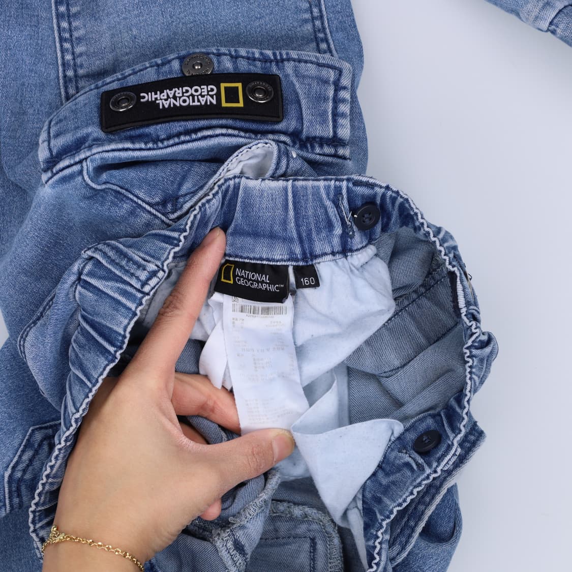 160 내셔널 키즈여성 데님조거팬츠 0202H2 상품이미지4