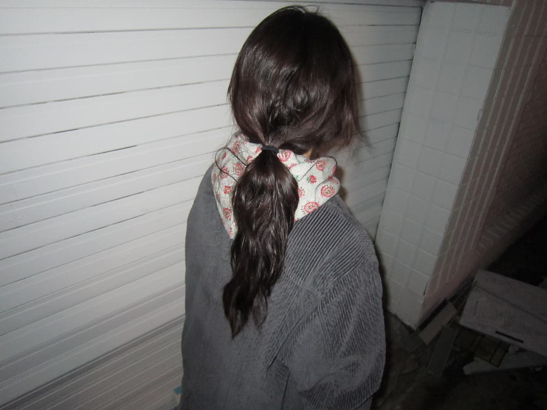 수나오 쿠와하라 후드 집업 그레이 상품이미지2