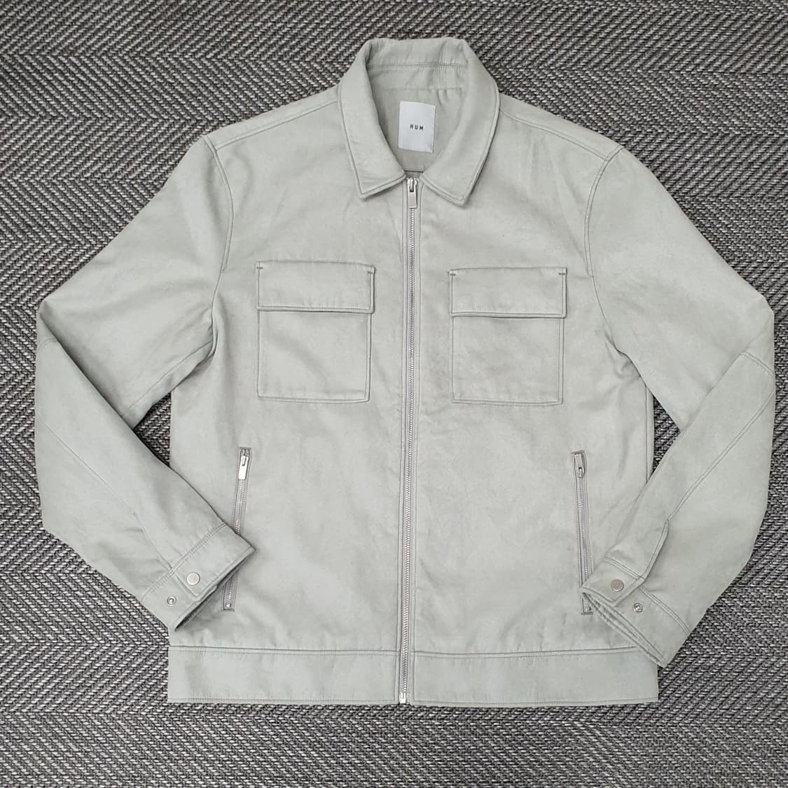 HUM 스웨이드 춘추 집업자켓 남자105 상품이미지1