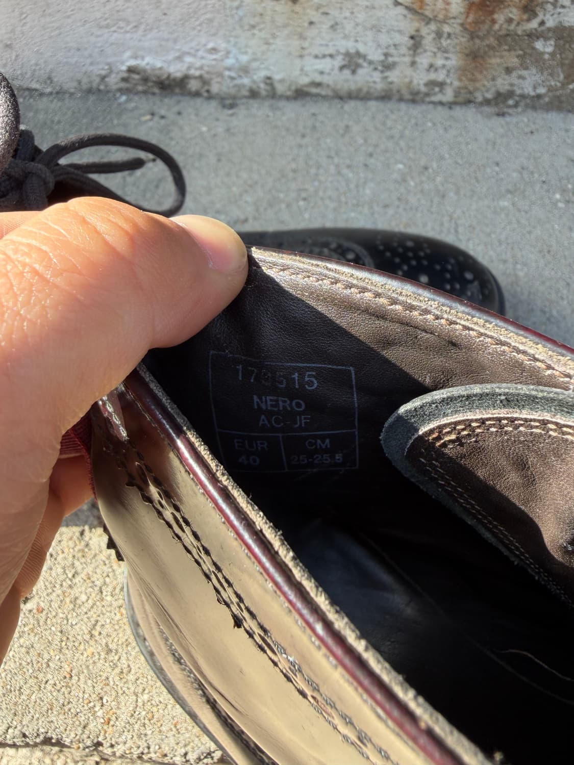 Giancarlo Morelli 윙팁 레더 부츠 260mm  상품이미지7