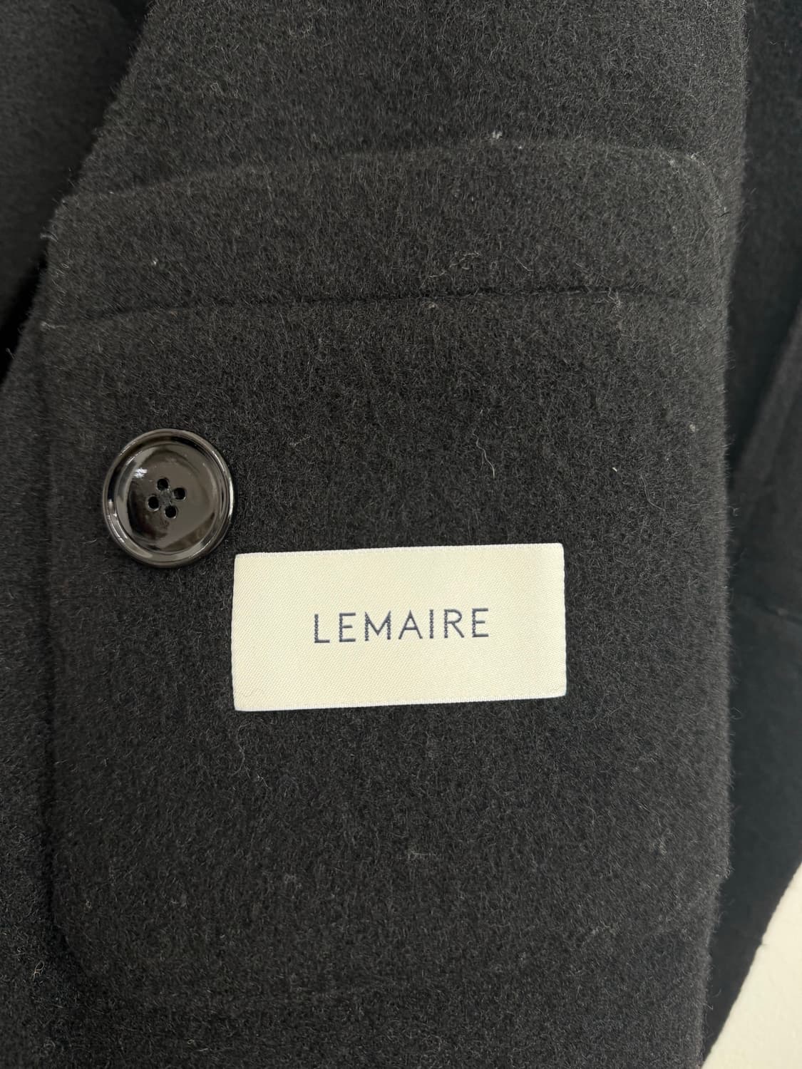 르메르 더블 울 랩 코트 블랙 xxs 상품이미지7