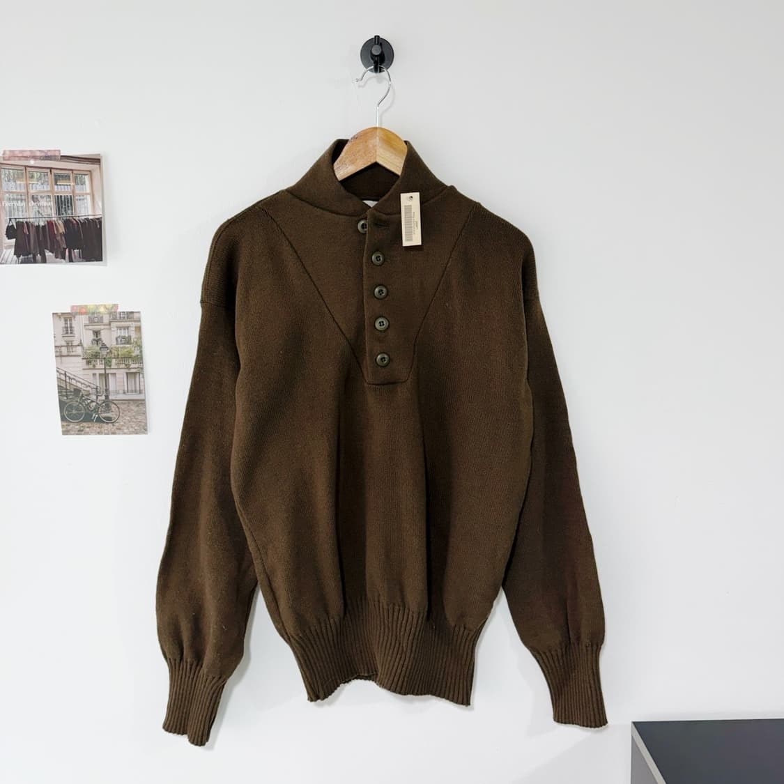 [L] 90s US army IPFU 미군 버튼 코만도 니트 상품이미지1