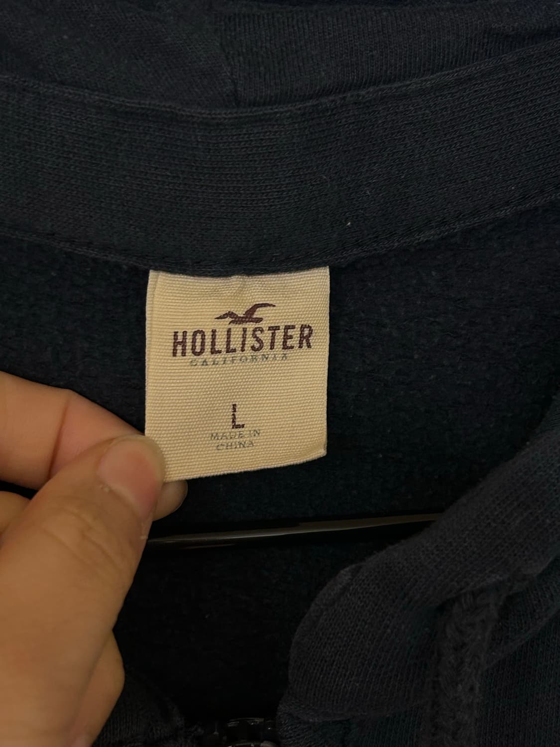 홀리스터 후드집업 네이비 L 상품이미지2